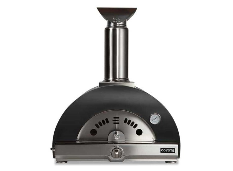 Coyote 30" Hybrid Multi-Fuel Pizza Oven, Black