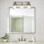 Applique murale de meuble-lavabo moderne à 3 lumières avec abat-jour en verre transparent, finition nickel brossé industriel, base E26, idéale pour la salle de bain, la chambre à coucher, la cuisine et le couloir