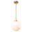1 - Light Glass Globe Pendant Lights