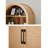 Aterion 70.9" Arched Storage Bookcase-1748222602