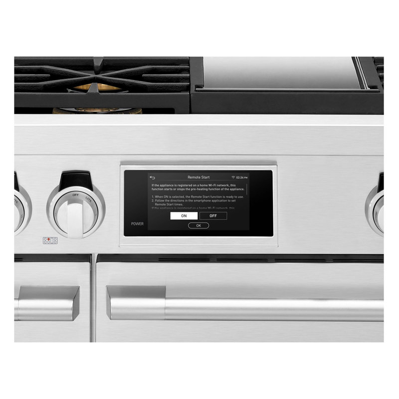 48-Inch Dual-Fuel Pro Range With 6 Burners And Griddle