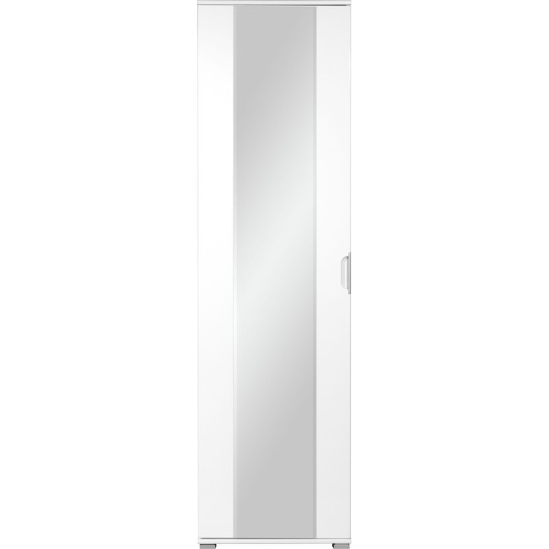 Wheatfield 1 Door Manufactured Wood Wardrobe, White