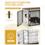 Dog Crate Furniture, Double Door Wooden Dog Crate with Barn Door, Indoor Kennel, End Side Table Animal Crates for Small Medium Large Dogs, Anti-Chew Anti-Escape-858618513-858169637
