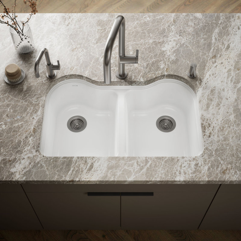 Hartland® 33" L x 22" W Undermount Kitchen Sink, Dune
