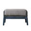 Repose-pieds d'extérieur en aluminium avec coussin