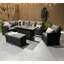 Rosen 9 Seater Aluminium Dining Table Top With Storage Bench And Armchair And Furniture Cover-1475347852