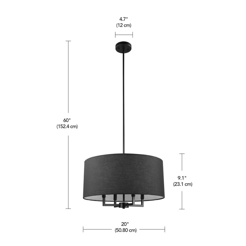 Lustre 4 lumières Emery