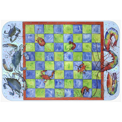 Border Terrier Candy Cane Christmas Glass Cutting Board