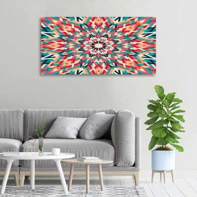 Kaleidoscope 1 Piece Wrapped Canvas Wall Art