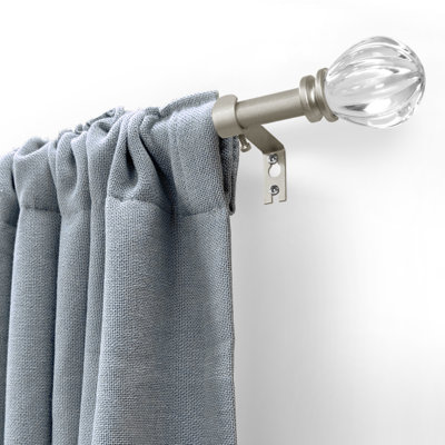Derigo Adjustable Single Curtain Rod