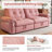 77‘’  Multifunctional 2-In-1 Sofa Bed, Pink-1775613095