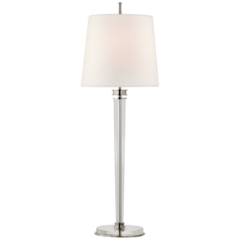 Thomas O'Brien Lyra Buffet Lamp, Polished Nickel
