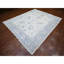 Tapis oriental en laine douce ivoire noué à la main 8 pi 1 po x 9 pi 8 po A50BB19B64C14D9D90C1ED7C66EFAB31