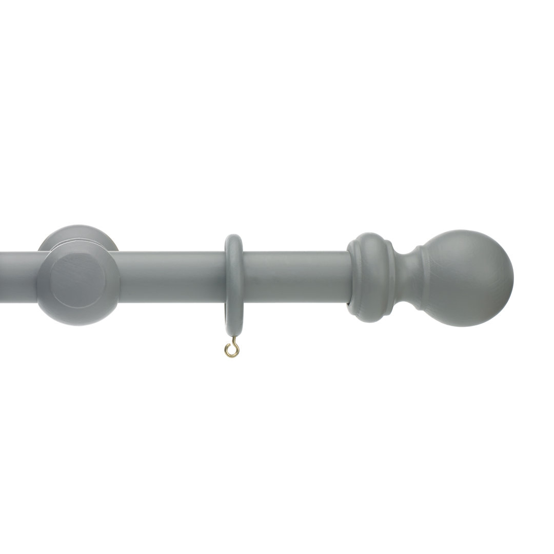 Keswick Wooden Complete Curtain Pole and Hardware Set
