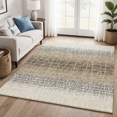 Tapis abstrait lavable à la machine de qualité supérieure Mayfield AMF2404
