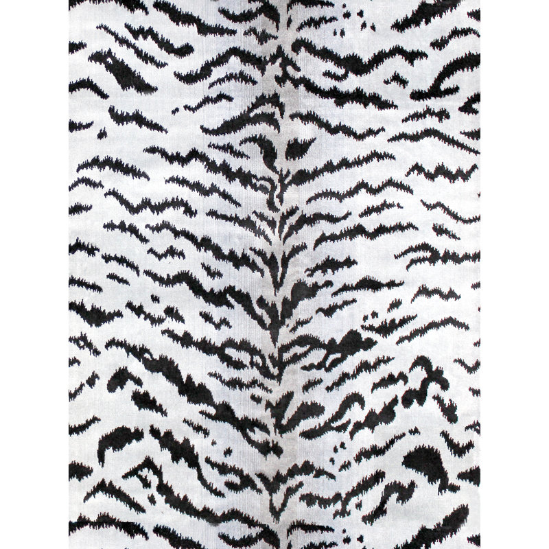 Tigre Fabric, Off White/Black