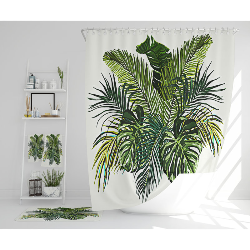 Nasiya Polyester Shower Curtain Set