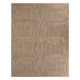 Bancroft Geometric Handmade Dhurrie Jute Beige Area Rug