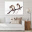 " Three Sparrows On A Branch " Painting Print-67390771-67390772