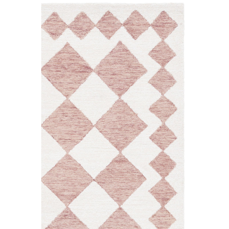 Hiliritas Ebony Hand Tufted Performance Geometric Rug, Rectangle 3' x 5'