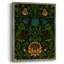 Reproduction florale vintage avec encadrement ccclxv - bois massif