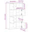 Anagnos 101.5cm H x 60cm W Bookcase-741597267