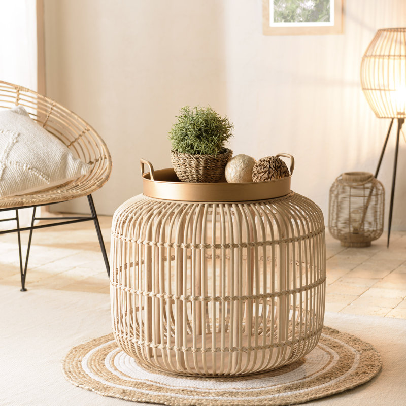 Cleasby Tray Top Drum End Table