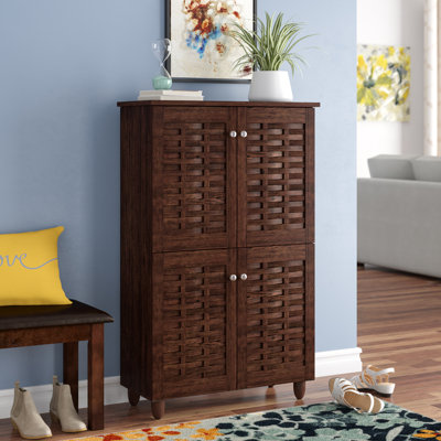 Carnegie 18 Pair Shoe Storage Cabinet