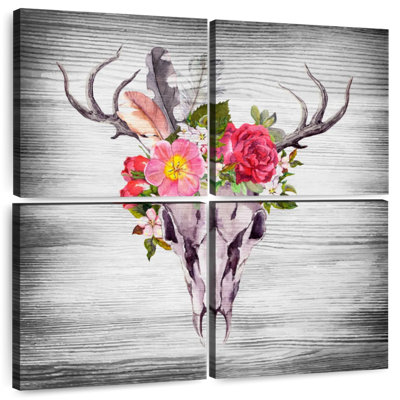 Couronne florale de crâne de cerf Kerner
