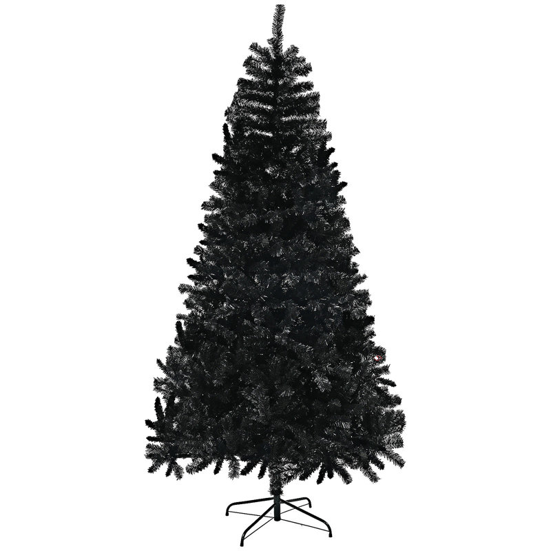 Grand arbre de Noël artificiel, arbre de Noël non éclairé avec 1346 pointes de branches, 7'5"