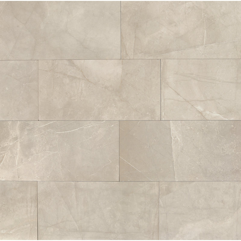 Pulpis 12" x 24" Porcelain Stone Look Wall & Floor Tile, Grigio