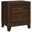 Table de chevet noyer 2 tiroirs