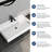 31-1/2'' X 19'' Stone Resin Bathroom Sink Wall-Mounted Vessel Sink With Faucet Hole
