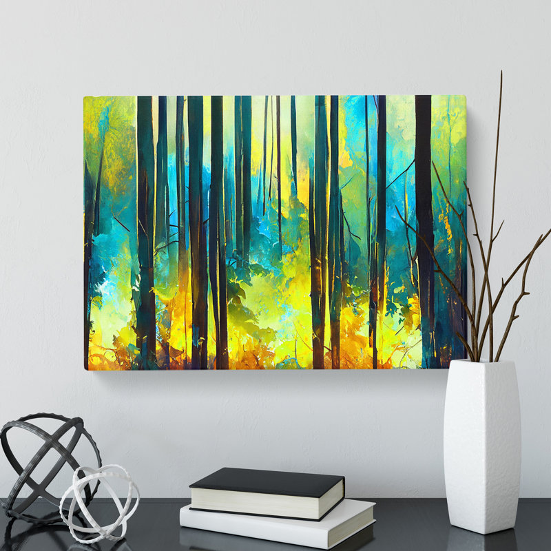 Forest In Abstract Vol.1 - Wrapped Canvas, 50cm H x 76cm W x 3cm D