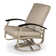 Askar Swivel Powder Coated Aluminum Outdoor Lounge Chair