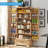 Aubriona 72" Rattan Kitchen Pantry, Versatile Large Cabinet with 2 Rattan Doors Drawer and Shelves