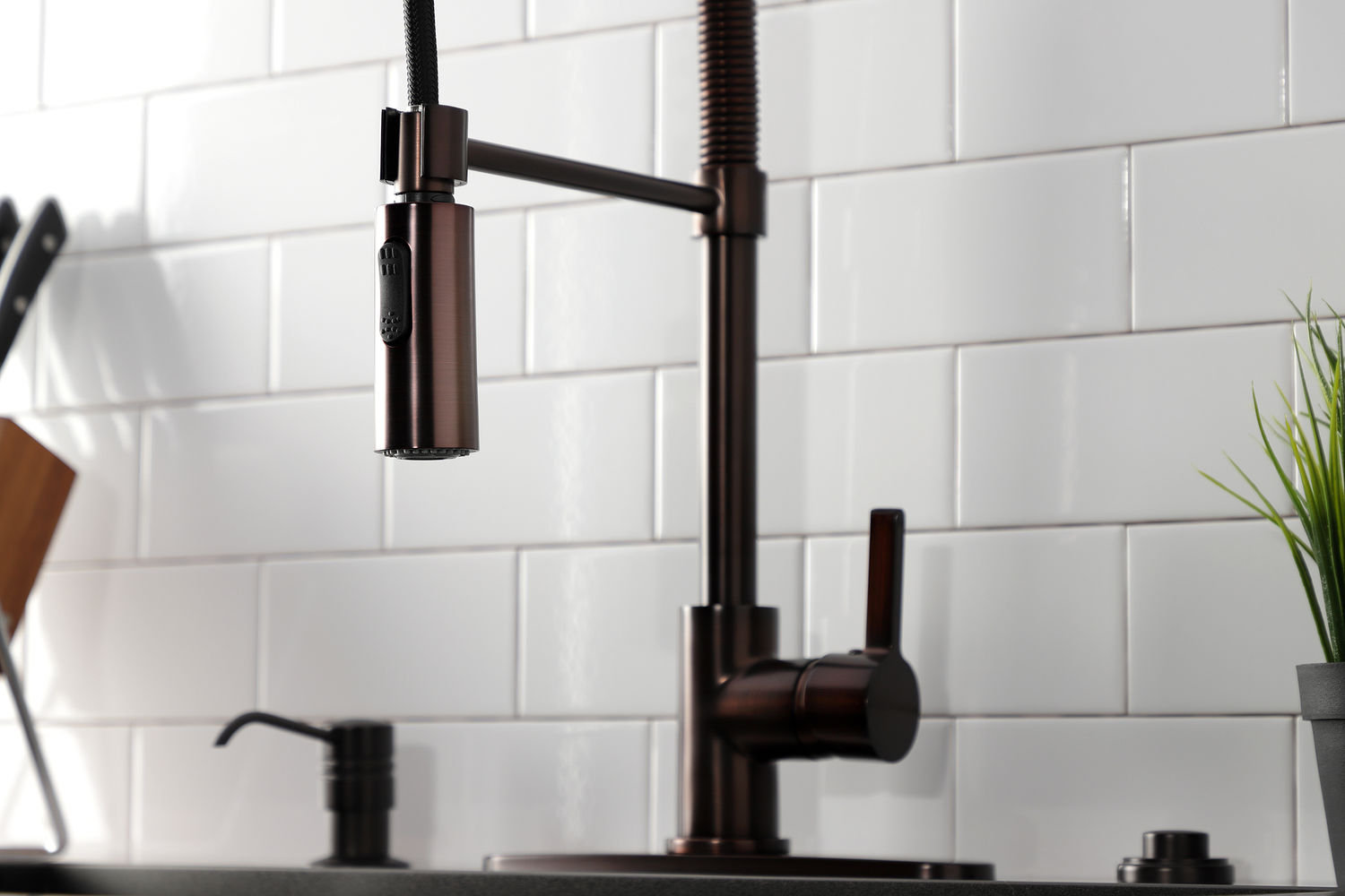 Kingston Brass Continental Pre-Rinse Faucet, Oil Rubbed Bronze