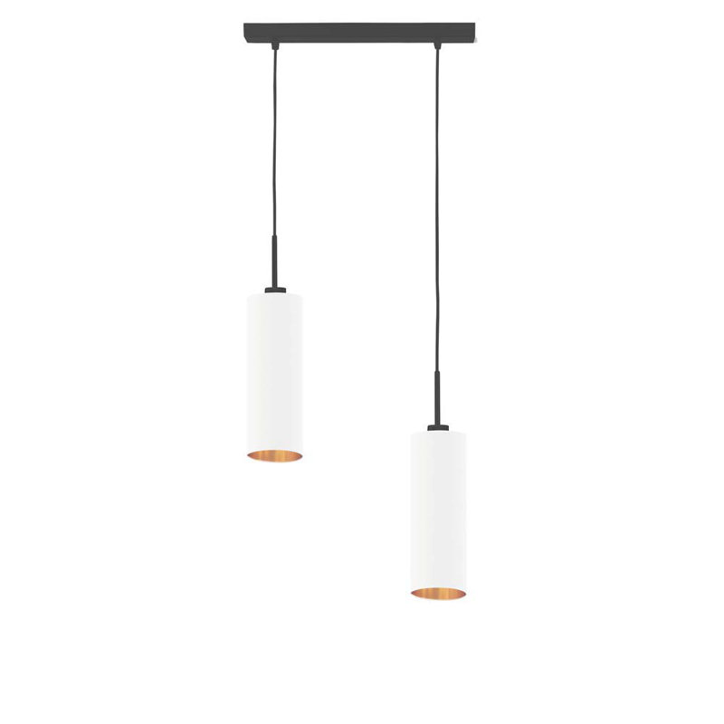 Toms 2 - Light Kitchen Island Pendant, White/Dark Grey
