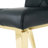Bryttney 19.5'' H Tufted Faux Leather Upholstered Metal Side Chair-856397968-856397969