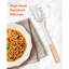 Silicone Pasta Fork, Kitchen Heat Resistant Noodle Spoon Server, BPA Free Spaghetti Strainer,12.8 Inch (WHITE)