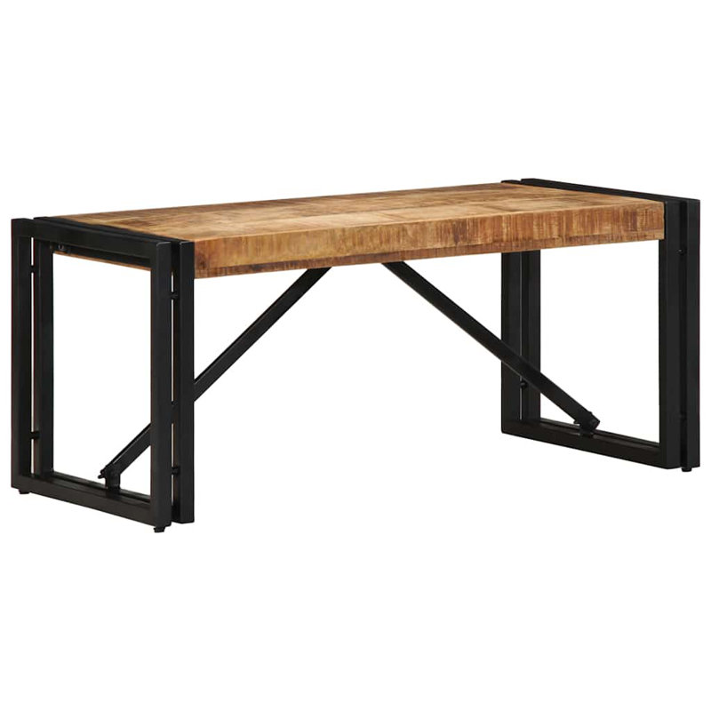 Coffee Table Solid Wood Acacia, Brown, 35cm H x 40cm W x 80cm D