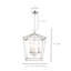 Luminaire suspendu de style lanterne médiévale à 3 lumières en noir / or / argent-1686968409-1686968410
