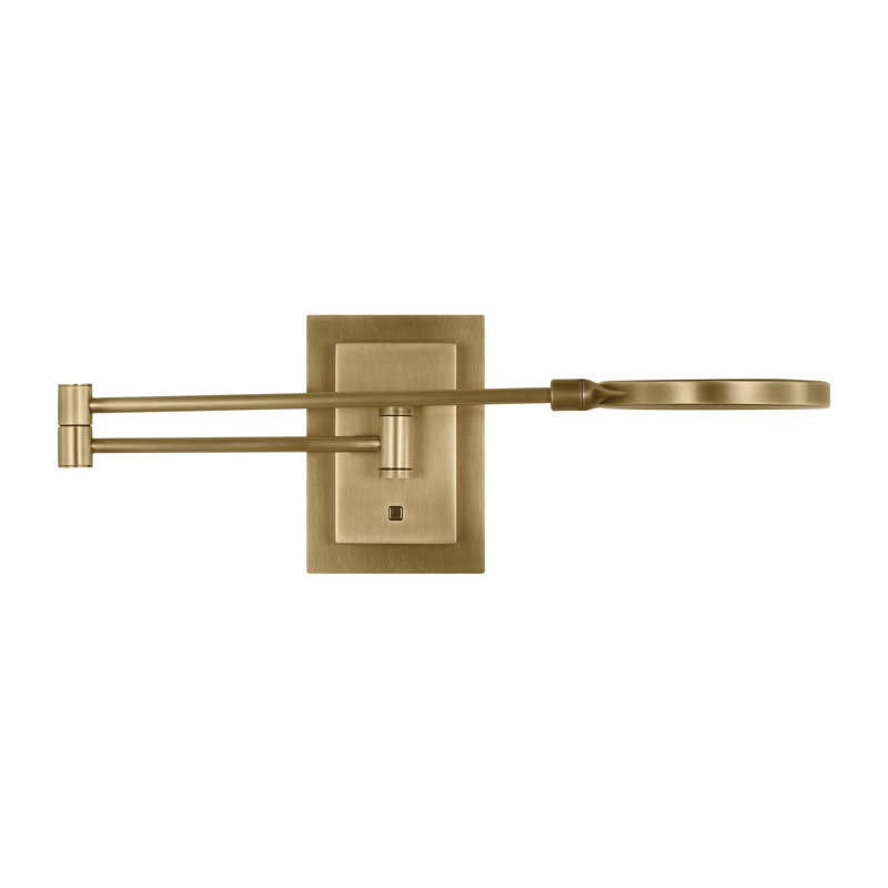 Spectica 1 - Light LED Swing Arm, Plated Brass