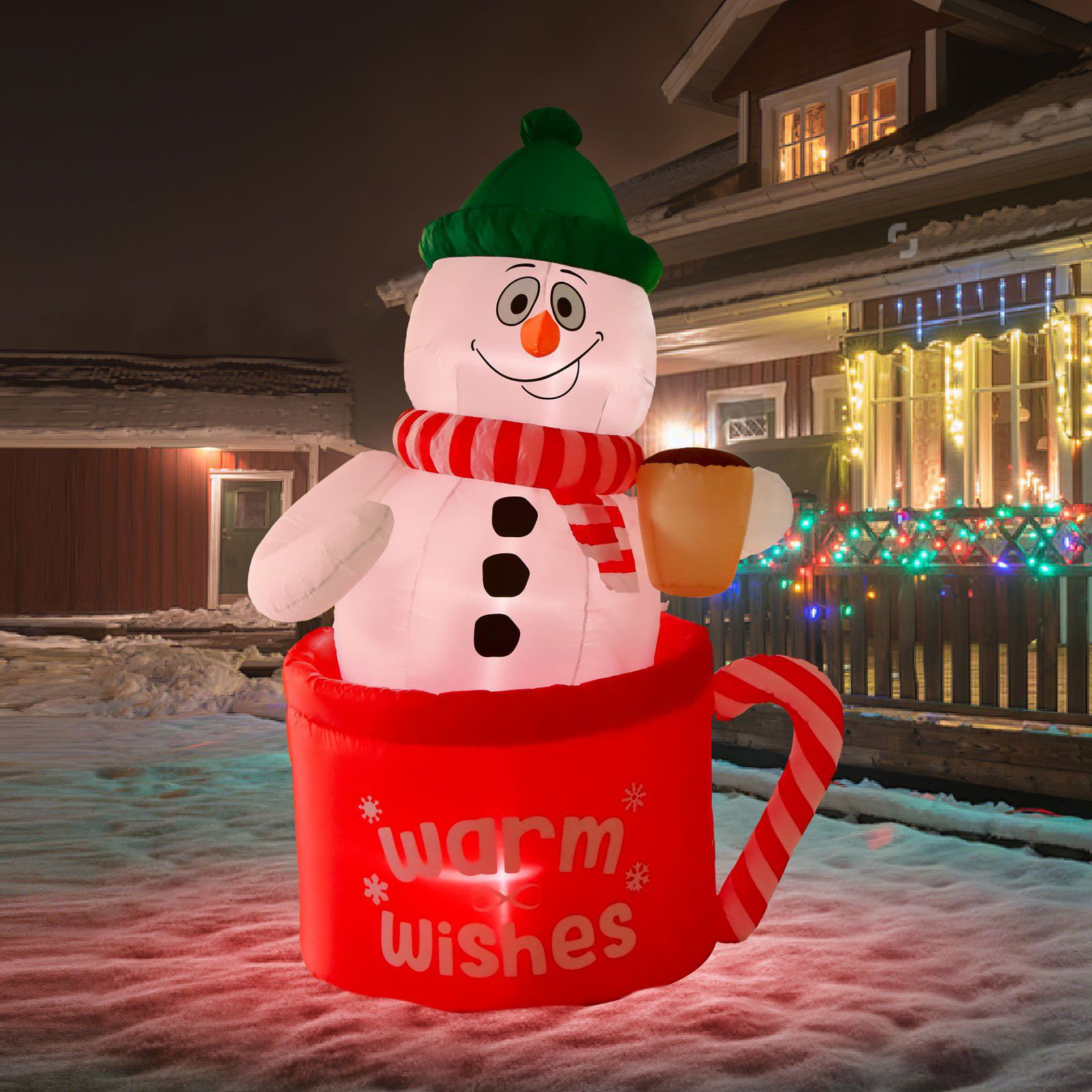 Inflatable　in　Mug　Yard　Wayfair　The　Aisle®　Holiday　Snowman