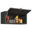 Armoire de rangement murale robuste en métal, organisateur de garage en acier durable avec système d'ouverture hydraulique et mécanisme de verrouillage