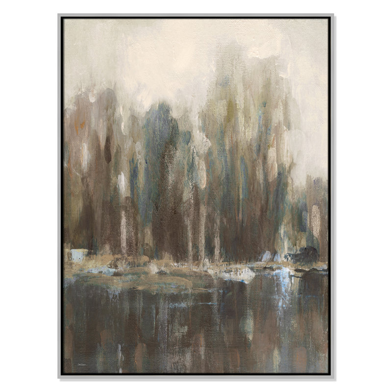 «Daily Reflections I - Landscape Version Print» par Carol Robinson, Argent argent, H 41,5 po x l 31,5 po