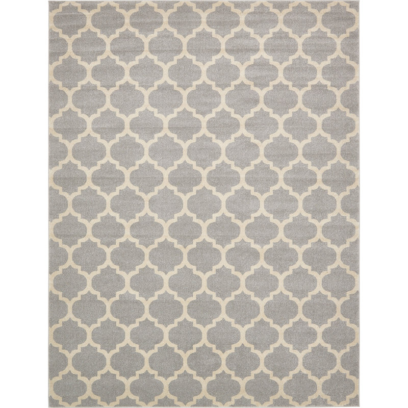 Tapis à motif géométrique gris Molly, Rectangle 3 pi 3 po x 5 pi 3 po