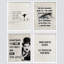 Charlie Chaplin noir et blanc 4 pièces-90691841-90691845