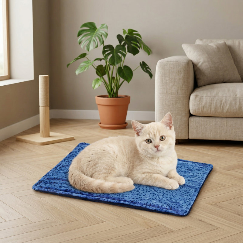 Lit pour chat auto-chauffant, lit super doux lavable pour animal de compagnie à double face, non électrique, tissu épais