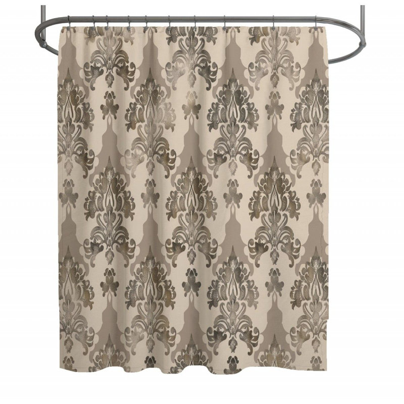 Rideau de douche Baroque - Motif de décor de salle de bain_12980, H 93 po x l 70 po